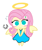 Size: 665x787 | Tagged: safe, artist:flutteryaylove, edit, fluttershy, equestria girls, g4, :3, angelic wings, blue dress, cute, daaaaaaaaaaaw, female, shyabetes, simple background, solo, white background, wings