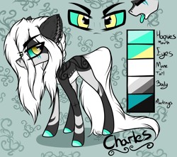 Size: 2620x2312 | Tagged: safe, artist:beamybutt, oc, oc only, earth pony, pony, bust, colored hooves, ear fluff, earth pony oc, high res, male, reference sheet, solo, stallion, tongue out