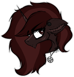 Size: 1459x1519 | Tagged: safe, artist:beamybutt, oc, oc only, pony, unicorn, bust, ear fluff, ear piercing, horn, jewelry, male, necklace, piercing, simple background, solo, stallion, transparent background, unicorn oc