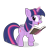 Size: 750x750 | Tagged: safe, artist:dm29, twilight sparkle, alicorn, pony, g4, book, female, magic, mare, simple background, solo, transparent background, twilight sparkle (alicorn)