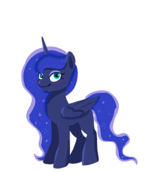 Size: 500x565 | Tagged: safe, artist:doctorbookwyrm, princess luna, pony, g4, simple background, solo, transparent background