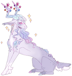 Size: 2265x2376 | Tagged: safe, artist:sleepy-nova, oc, oc only, hybrid, pony, high res, offspring, parent:discord, parent:tree of harmony, simple background, solo, transparent background