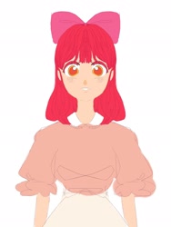 Size: 1536x2048 | Tagged: safe, artist:effy_a_art, apple bloom, human, g4, humanized, sketch, solo