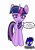 Size: 2304x3323 | Tagged: safe, artist:damlanil, twilight sparkle, alicorn, pony, g4, comic, cute, dialogue, eyeshadow, female, grammar error, happy, high res, horn, looking at you, makeup, mare, open mouth, shine, shiny mane, simple background, smiling, solo, talking to viewer, transparent background, twiabetes, twilight sparkle (alicorn), vector, wings