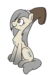 Size: 600x900 | Tagged: safe, artist:alexi148, oc, oc only, oc:current seeker, pony, yakutian horse, boot, female, mare, simple background, sitting, solo, white background