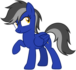 Size: 1024x948 | Tagged: safe, artist:pegasski, oc, oc only, oc:thunder crack, pegasus, pony, g4, female, mare, simple background, solo, transparent background