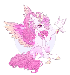 Size: 1500x1600 | Tagged: safe, artist:shady-bush, oc, oc only, oc:pidgeon, bird, dove, pegasus, pony, colored wings, female, mare, simple background, solo, transparent background, two toned wings, wings