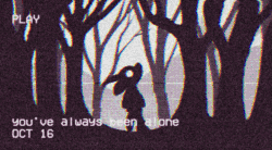 Size: 659x365 | Tagged: safe, artist:loryska, discord, draconequus, series:dreamland, g4, animated, black and white, error, gif, glitch, grayscale, looking up, monochrome, silhouette, solo, timestamp, tree