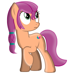 Size: 8000x8000 | Tagged: safe, artist:laszlvfx, sunny starscout, earth pony, pony, g4, g5, my little pony: a new generation, absurd resolution, backwards cutie mark, braid, g5 to g4, generation leap, simple background, solo, transparent background, vector