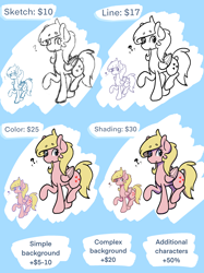 Size: 2048x2732 | Tagged: safe, artist:zombietator, oc, oc only, oc:claire, pegasus, pony, advertisement, commission info, female, high res, lineart, mare, pegasus oc, raised hoof, solo, wings