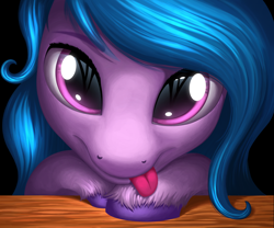 Size: 2500x2077 | Tagged: safe, artist:duskie-06, izzy moonbow, pony, unicorn, g5, my little pony: a new generation, cute, female, high res, izzybetes, looking at you, mare, mlem, silly, solo, tongue out