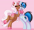 Size: 4039x3543 | Tagged: safe, artist:pearlyiridescence, oc, oc only, oc:donut daydream, oc:solar gizmo, pony, unicorn, bipedal, blushing, cute, donut, duo, eyebrows, eyebrows visible through hair, eyelashes, eyes closed, female, food, horn, horn impalement, hug, male, mare, one eye closed, one leg raised, open mouth, open smile, simple background, smiling, stallion, tail, two toned mane, two toned tail, unicorn oc