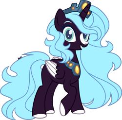 Size: 2424x2397 | Tagged: safe, artist:kurosawakuro, oc, oc only, alicorn, pony, base used, colored wings, female, high res, mare, parents:hopebra, simple background, solo, transparent background, two toned wings, wings