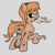 Size: 2000x2000 | Tagged: safe, artist:dafiltafish, oc, oc only, oc:amber rose (thingpone), oc:thingpone, earth pony, pony, body horror, dialogue, eldritch abomination, fangs, female, gray background, high res, lidded eyes, looking at you, multiple mouths, open mouth, open smile, raised hoof, simple background, smiling, solo, tentacles, tongue out