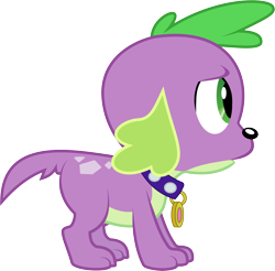 Size: 5996x5900 | Tagged: safe, artist:wissle, spike, spike the regular dog, dog, equestria girls, g4, absurd resolution, collar, insecure, male, simple background, solo, spike the dog, transparent background, uncertain, vector, worried
