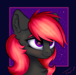 Size: 1520x1496 | Tagged: safe, artist:colourwave, oc, oc only, oc:rosetta hask, pegasus, pony, bust, ear fluff, pegasus oc, simple background, smiling, solo