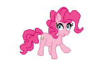 Size: 161x91 | Tagged: safe, artist:ca(oh)2, pinkie pie, earth pony, pony, g4, animated, dancing, female, gif, gif for breezies, mare, meme, picture for breezies, poland, polish, polish cow, simple background, smiling, solo, white background