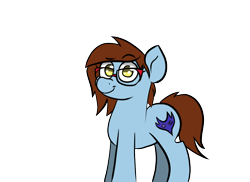 Size: 1100x800 | Tagged: safe, artist:tranzmuteproductions, oc, oc only, earth pony, pony, earth pony oc, glasses, simple background, solo, transparent background