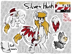Size: 1024x772 | Tagged: safe, artist:deraniel, oc, oc only, oc:silver hush, pegasus, pony, bipedal, female, mare, reference sheet, wings