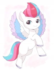 Size: 1493x1983 | Tagged: safe, artist:ginmaruxx, zipp storm, pegasus, pony, g5, my little pony: a new generation, adorazipp, cute, female, flying, mare, solo, spread wings, wings
