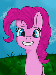 Size: 1280x1709 | Tagged: safe, artist:t-bon3thepony, pinkie pie, earth pony, pony, g4, female, grin, smiling, solo