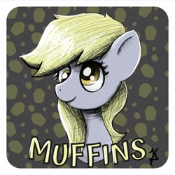 Size: 4091x4096 | Tagged: safe, artist:jearknds, derpy hooves, pegasus, pony, g4, bust, female, portrait, solo