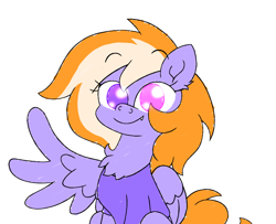Size: 3840x3120 | Tagged: safe, artist:iceflower99, oc, oc only, oc:zweet beatz, pegasus, pony, chest fluff, eyebrows, eyebrows visible through hair, fanfic, fangs, heterochromia, high res, one wing out, pegasus oc, simple background, solo, tail, two toned mane, white background, wings