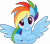 Size: 5000x4367 | Tagged: safe, artist:negatif22, rainbow dash, pegasus, pony, g4, g4.5, my little pony: pony life, .svg available, alternate hairstyle, bust, cute, dashabetes, female, g4.5 to g4, looking at you, mare, movie accurate, portrait, simple background, smiling, solo, spread wings, transparent background, vector, wings