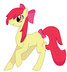 Size: 529x564 | Tagged: safe, artist:chocolate-dady, apple bloom, earth pony, pony, g4, female, filly, simple background, solo, transparent background