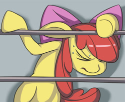 Size: 1024x831 | Tagged: safe, artist:sonicdramon, apple bloom, earth pony, pony, g4, female, filly, solo, sweat