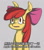 Size: 700x799 | Tagged: safe, artist:sonicdramon, apple bloom, earth pony, pony, g4, chinese, chinese meme, female, filly, meme, shocked, solo, text