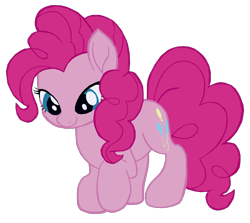 Size: 1280x1144 | Tagged: safe, artist:benpictures1, pinkie pie, earth pony, pony, g4, my little pony: the movie, cute, diapinkes, female, inkscape, looking down, mare, simple background, solo, transparent background, vector