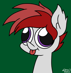 Size: 2089x2147 | Tagged: safe, artist:derpyalex2, oc, pony, :p, derp, high res, tongue out