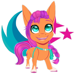 Size: 4000x4000 | Tagged: safe, artist:shkura2011, sunny starscout, earth pony, pony, g5, my little pony: a new generation, absurd resolution, simple background, solo, transparent background