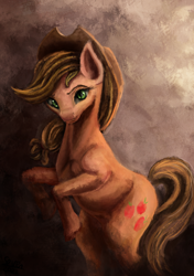 Size: 2458x3500 | Tagged: safe, artist:seven9988, applejack, earth pony, pony, g4, female, high res, mare, painting, solo