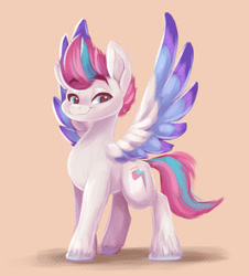 Size: 1024x1133 | Tagged: safe, artist:theicecolo, zipp storm, pegasus, pony, g5, my little pony: a new generation, female, simple background, solo, spread wings, wings