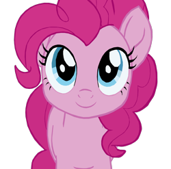 Size: 1280x1267 | Tagged: safe, artist:benpictures1, pinkie pie, earth pony, pony, g4, my little pony: the movie, cute, diapinkes, female, inkscape, mare, simple background, solo, transparent background, vector