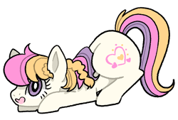 Size: 1550x1050 | Tagged: safe, artist:rainbowheartunicorn, light heart, earth pony, pony, g2, crouching, female, mare, simple background, solo, transparent background