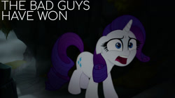 Size: 1280x720 | Tagged: safe, edit, edited screencap, editor:quoterific, screencap, rarity, pony, unicorn, g4, my little pony: the movie, female, mare, open mouth, solo