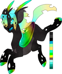 Size: 811x971 | Tagged: safe, artist:velnyx, oc, oc only, oc:beetle, changeling, male, simple background, solo, transparent background