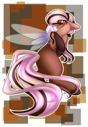 Size: 1600x2300 | Tagged: safe, artist:sketchytwi, oc, oc only, oc:caramel, flutter pony, pony, abstract background, blushing, one eye closed, simple background, solo, transparent background, unshorn fetlocks, wink