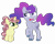 Size: 5000x4000 | Tagged: safe, artist:magicuniclaws, oc, oc only, pegasus, pony, unicorn, absurd resolution, duo, ethereal mane, female, filly, interspecies offspring, magical gay spawn, magical lesbian spawn, offspring, parent:flim, parent:mr. paleo, parent:princess luna, parent:queen novo, parents:lunovo, simple background, starry mane, teenager, transparent background