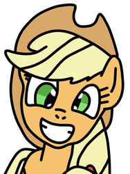 Size: 600x800 | Tagged: safe, artist:jadeharmony, applejack, earth pony, pony, g4, applejack day, applejack's hat, cowboy hat, cute, female, grin, hat, jackabetes, looking at you, mare, simple background, smiling, solo, transparent background