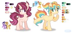 Size: 3864x1800 | Tagged: safe, artist:purplepotato04, applejack, feather bangs, rainbow dash, twilight sparkle, oc, alicorn, earth pony, pony, unicorn, g4, female, magical lesbian spawn, mare, offspring, parent:applejack, parent:feather bangs, parent:rainbow dash, parent:twilight sparkle, parents:appledash, simple background, transparent background, twilight sparkle (alicorn)