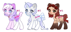 Size: 2825x1295 | Tagged: safe, artist:miioko, oc, oc only, earth pony, pony, unicorn, bow, earth pony oc, horn, simple background, smiling, tail, tail bow, transparent background, unicorn oc