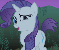 Size: 1151x980 | Tagged: safe, screencap, rarity, pony, unicorn, friendship is magic, g4, season 1, female, mare, open mouth, short tail, smiling, solo, tail