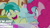 Size: 1280x720 | Tagged: safe, edit, edited screencap, editor:quoterific, screencap, pinkie pie, sandbar, earth pony, pony, g4, my little pony: friendship is magic, school daze, season 8, cupcake, female, floppy ears, food, male, mare, nervous laugh, open mouth, open smile, smiling, stallion, sugarcube corner