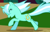 Size: 868x557 | Tagged: safe, screencap, lyra heartstrings, pony, unicorn, friendship is magic, g4, season 1, background pony, cropped, eyes closed, female, mare, running, solo