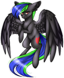 Size: 734x894 | Tagged: safe, artist:sketchytwi, oc, oc only, pegasus, pony, ear fluff, ear piercing, pegasus oc, piercing, rearing, simple background, solo, transparent background