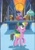 Size: 1729x2464 | Tagged: safe, spike, twilight sparkle, alicorn, pegasus, pony, g4, my little pony. poni nimeltä spike, balancing, book, bookshelf, gem, male, ponies balancing stuff on their nose, ponified, ponified spike, species swap, stallion, twilight sparkle (alicorn)